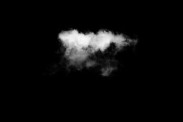 Fototapeta premium White cloud with black background