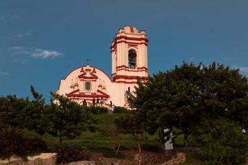 HUANCHACO, PERU: Towr of the Huanchaco town church.