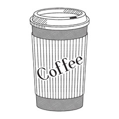 Disposable coffee cup/ mug - vector illustration