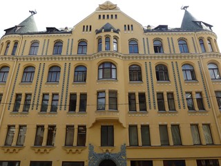 eindrucksvolle Architektur in Riga