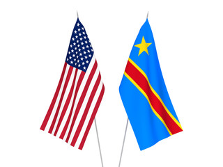 America and Democratic Republic of the Congo flags