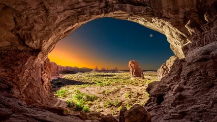 Deurstickers arch in arches national park © фадлб алал