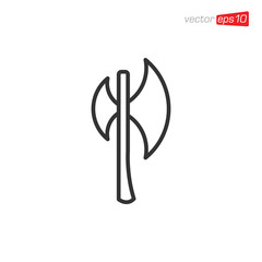 Axe Icon Logo Design Illustration