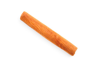 Spice cinnamon on white isolated background. Indian cuisine, ayurveda, naturopathy concept