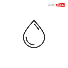 Water Drop Icon Design Illustration