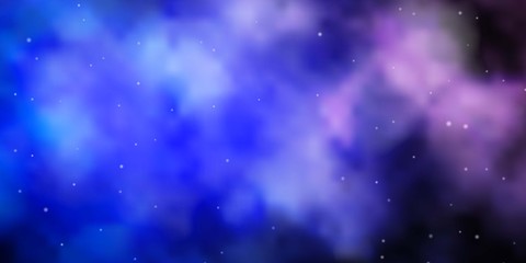 Fototapeta premium Light Pink, Blue vector texture with beautiful stars. Blur decorative design in simple style with stars. Theme for cell phones.