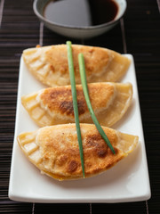 Winter Squash Pot-stickers with Asian Dipping Sauce
