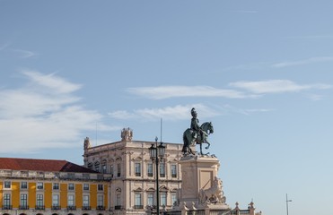 Statue of José I at Praça do Comércio, Lisbon, Portugal