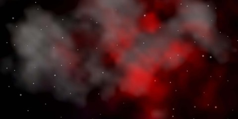 Dark Red vector template with neon stars. Modern geometric abstract illustration with stars. Theme for cell phones.