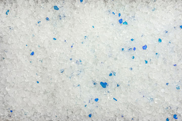 White transparent crystals of salt, dimonds, minerals