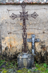 Friedhof bei Amboise im Val-de-Loire Frankreich Winter