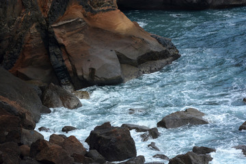 along the wild coast of Madeira, Portugal