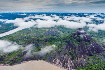 Guainía, Colombia. The big and amazing mountain of Mavicure, Pajarito (Little Bird)