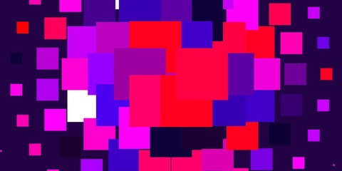 Light Purple, Pink vector background in polygonal style. Abstract gradient illustration with colorful rectangles. Modern template for your landing page.