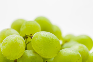  Close up of green grapes