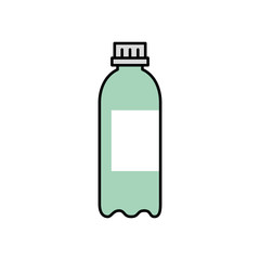 bottle plastic container isolated icon