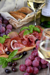   Appetizer sun-dried ham - jamon