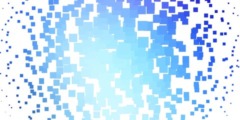 Fototapeta premium Light Pink, Blue vector pattern in square style. Colorful illustration with gradient rectangles and squares. Design for your business promotion.
