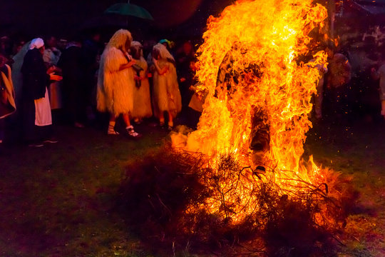 Carnival of Zalduondo, Zalduondo village, Alava, Basque Country, Spain, Europe
