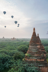 Bagan Myanmar Tempel und Ballons