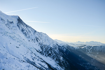 mountains in winter