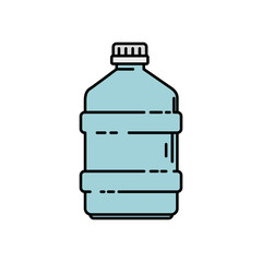 bottle plastic container isolated icon