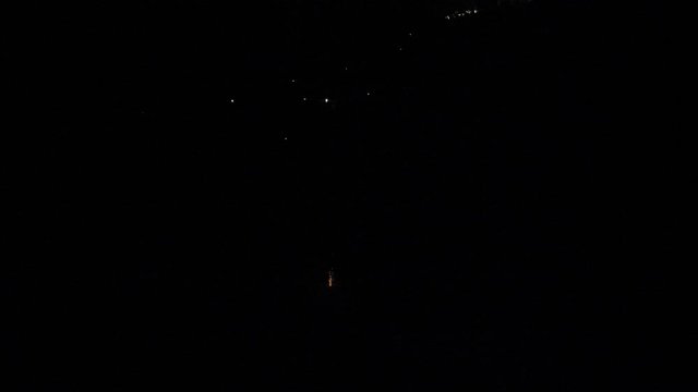 Slow motion shot of firework display during New Year's Eve