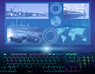 Automation and tracking of cargo delivery in real time on a computer monitor. Technologies of the future. Using Cloud Services and Artificial Intelligence for Logistics
