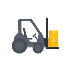 forklift with boxes transportation delivery service