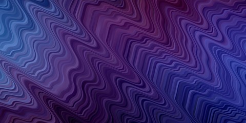 Dark Purple vector background with bows. Illustration in halftone style with gradient curves. Template for cellphones.