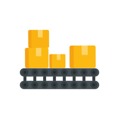 delivery service with boxes isolated icon