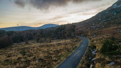 Road in Wicklow Mountains Park