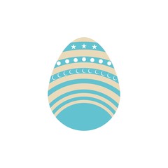 easter egg isolated on white background