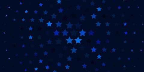 Light BLUE vector pattern with abstract stars. Colorful illustration in abstract style with gradient stars. Pattern for websites, landing pages.