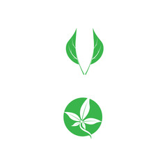 Vegan Logo Template vector symbol