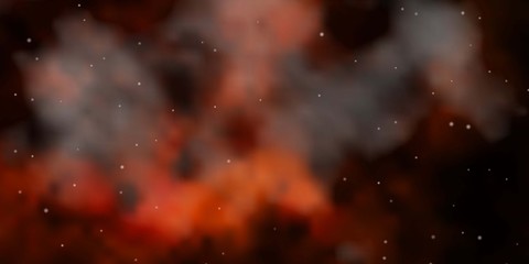 Fototapeta premium Dark Orange vector texture with beautiful stars. Modern geometric abstract illustration with stars. Pattern for wrapping gifts.