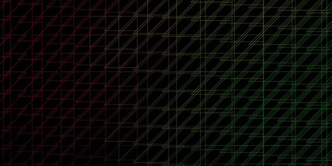 Dark Multicolor vector template with lines. Gradient abstract design in simple style with sharp lines. Best design for your posters, banners.