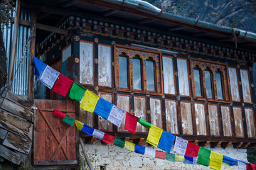 Tiger Nest Bhutan Monastery having beautiful background