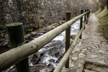 Autumn river landscape