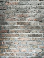 alte braune Wand aus Ziegelsteinen