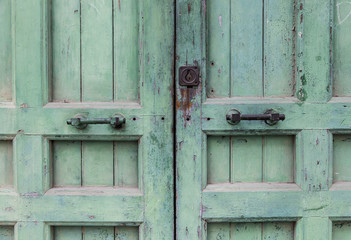 Wooden door lock