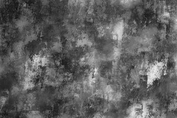 Modern drawing texture. Dynamic paint brushstrokes in black and white colors. Monochrome pattern. Contemporary 2d illustration