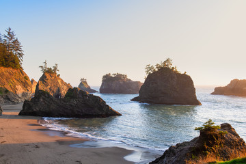 Secret Beach at Golden Hour