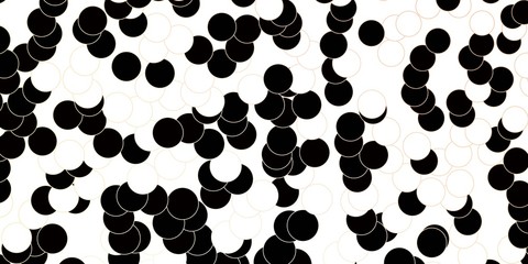 Fototapeta premium Dark Orange vector backdrop with dots. Modern abstract illustration with colorful circle shapes. Pattern for wallpapers, curtains.