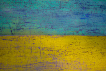 Obraz premium grunge flag of ukraine