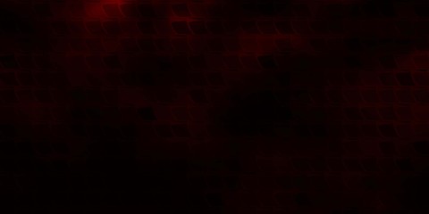 Dark Red vector template with rectangles.