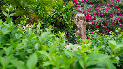 Emina statue - A girl from a famous poem Emina by Aleksa Santic - Mostar, Bosnia and Herzegovina.