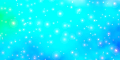 Obraz premium Light Pink, Blue vector background with colorful stars. Modern geometric abstract illustration with stars. Pattern for websites, landing pages.