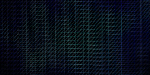 Dark BLUE vector texture with lines. Repeated lines on abstract background with gradient. Pattern for booklets, leaflets.