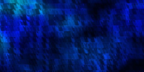 Dark BLUE vector background with lines, triangles.